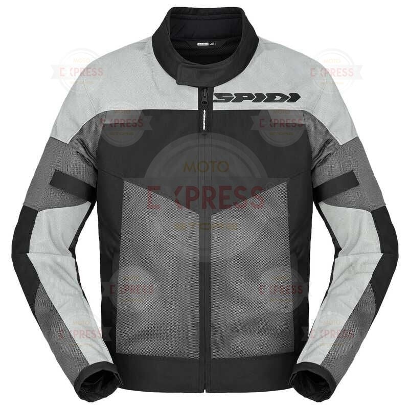 Spıdı Tour Net Tex Ceket Siyah Beyaz