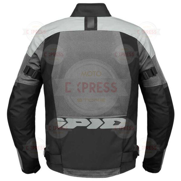 Spıdı Tour Net Tex Ceket Siyah Beyaz L