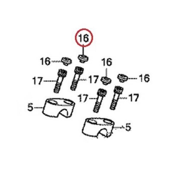 Honda Pcx125 Pcx150 2011-2017 1 Adet Gidon Üst Krom Yuvarlak Tapası A