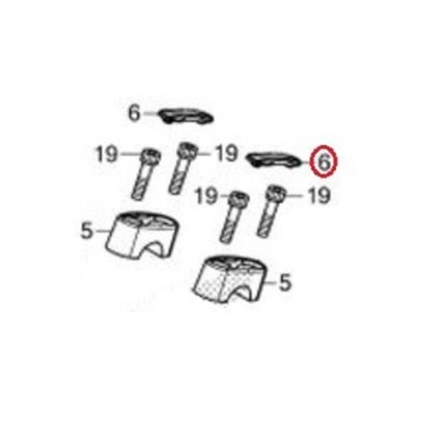 Honda Pcx125 2018-2024 1 Adet Gidon Üst Kelepçesi Dekoratif Krom Kapak A