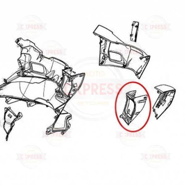 Honda Pcx125 2021-2024 Torpido Gözü İç Yuvası Kapağı A