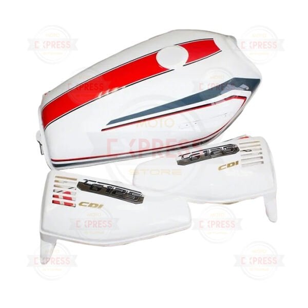 Cg 125 Depo Yan Kapak Seti Beyaz Kuba Model