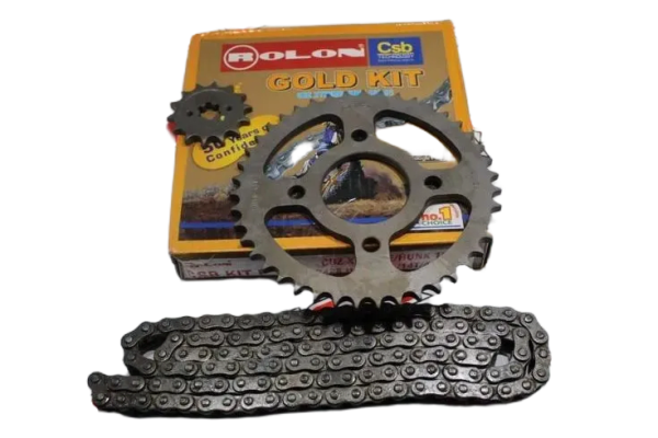 ZİNCİR-DİŞLİ SETİ BAJAJ DISCOVER 150 ST 14*43 ROLON