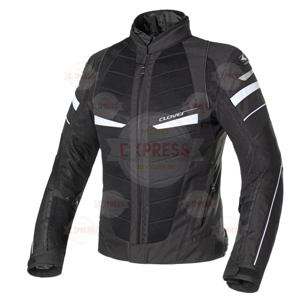 Clover RainJet -2 WP Korumalı Motosiklet Montu Siyah Beyaz XXL