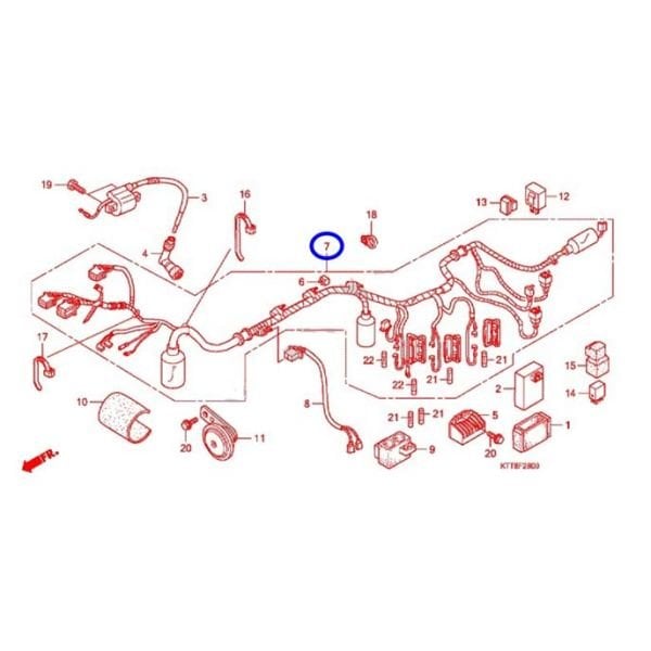 Honda CBF150 2011-2019 Yeni Model Komple Elektrik Tesisatı Kablo Takımı Om