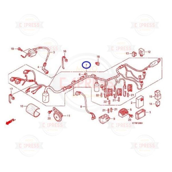 Honda CBF150 2011-2019 Yeni Model Komple Elektrik Tesisatı Kablo Takımı Om
