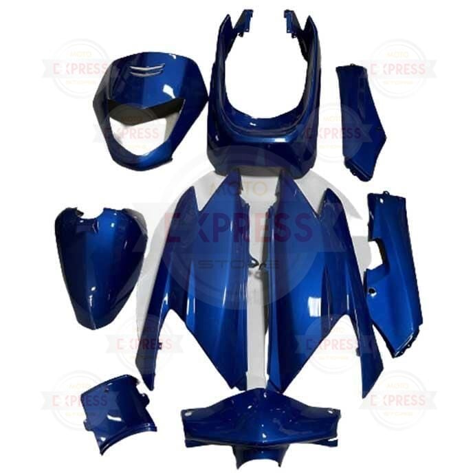 Honda Beat 100 Komple Grenaj Kaporta Seti Mavi Cs