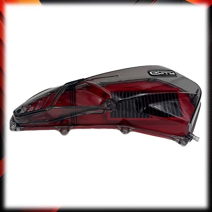 Honda Pcx125 2021-2024 Transparan Şeffaf Hava Filtre Kapağı Kırmızı Filtresi Set FÜME