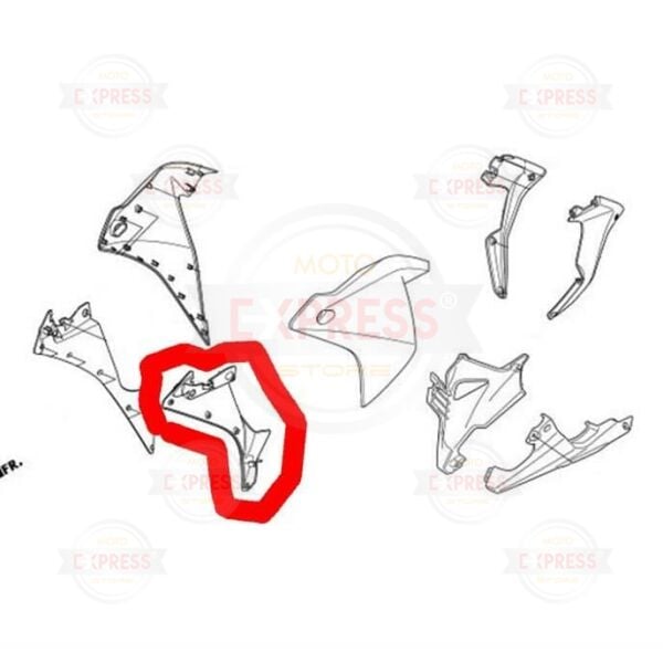 Honda CBR250R 2011-2013 CBR125R Sol Ön Büyük Grenajı İç Panzolotu Panzilotu A