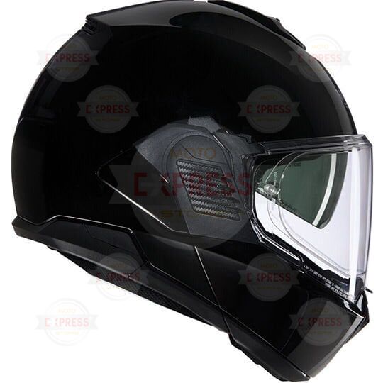 Nolan N120-1 Classıco 301 Çenesi Arkaya Açılır Kask Parlak Siyah XXL