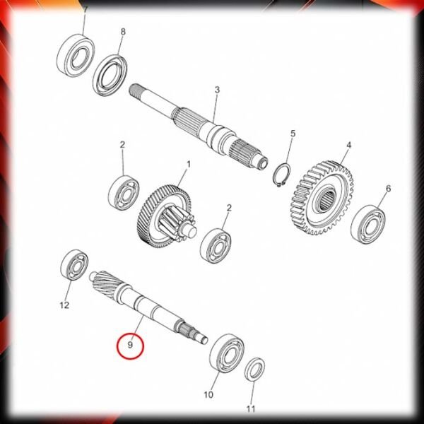 Yamaha Nmax125 Nmax155 2015-2020 Şanzıman Tahrik Mili A