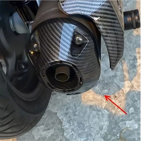 Honda PCX 125 2021-2025 Egzoz Kapağı Ucu Karbon