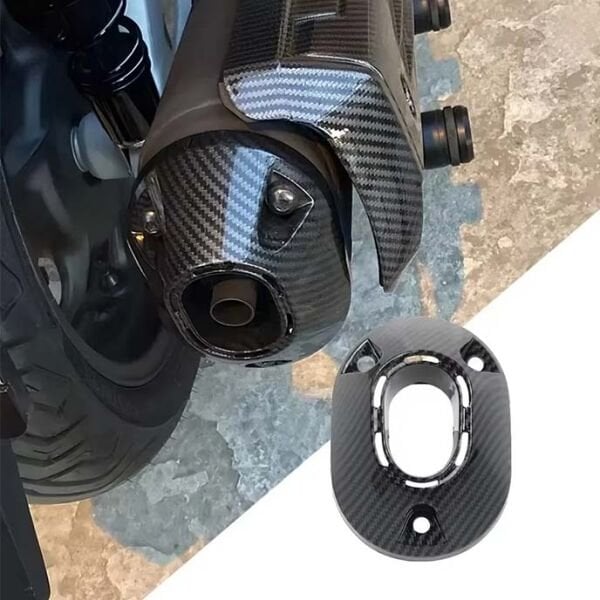 Honda PCX 125 2021-2025 Egzoz Kapağı Ucu Karbon