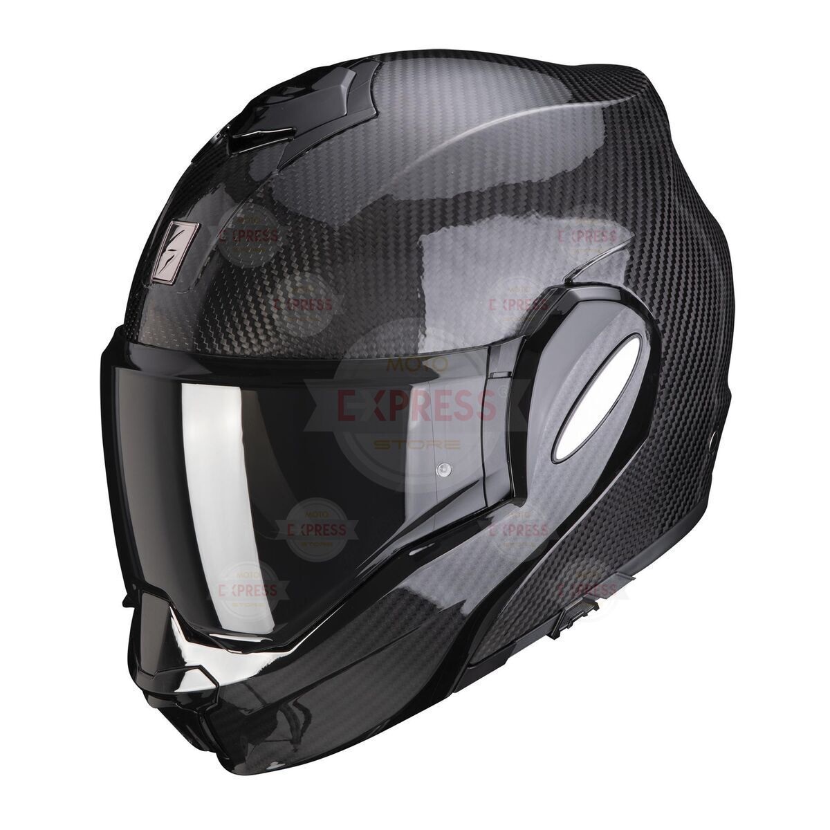 Scorpion Exo-Tech Evo Carbon Çene Açılabilir Motosiklet Kaskı Siyah
