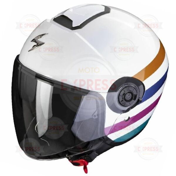 Scorpion Exo City 2 Bee Açık Motosiklet Kaskı Beyaz / Yeşil / Altın