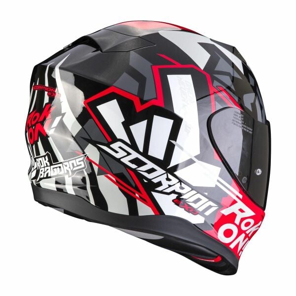Scorpion Exo 520 Evo Air Rok Bagoros Kapalı Motosiklet Kaskı Siyah / Kırmızı