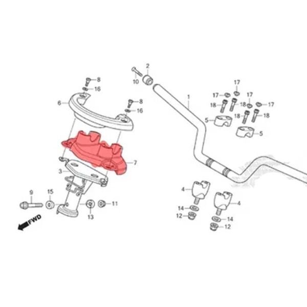 Honda Pcx125 Pcx150 2011-2017 Gidon Altı Nikelaj Parça Kapak Muhafazası A