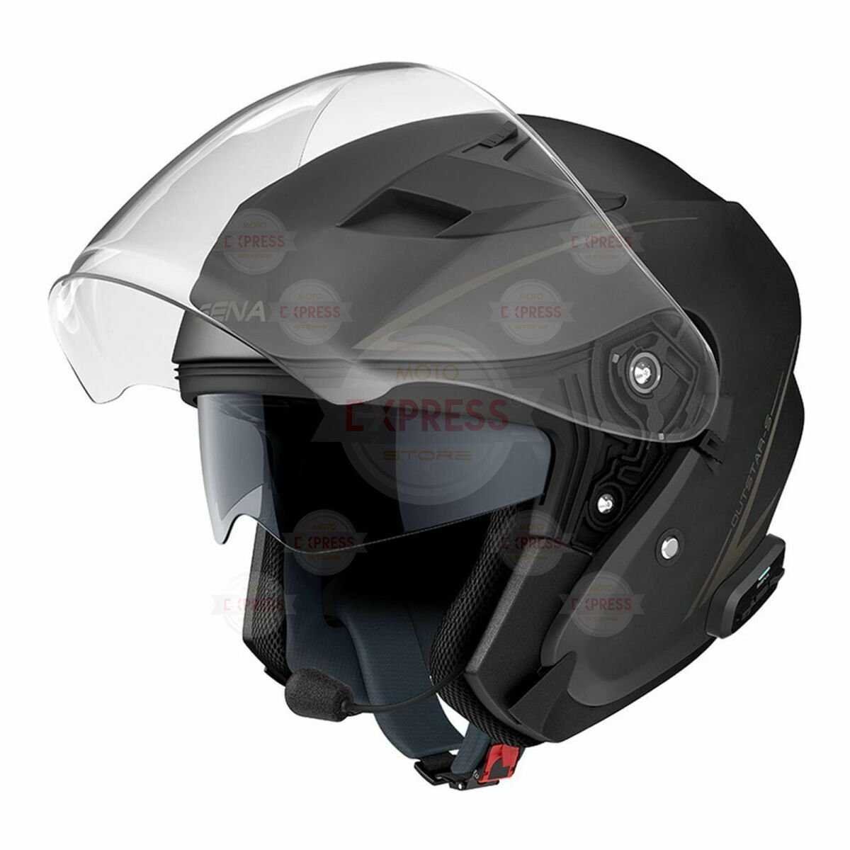 Sena OutStar BT Interkomlu Kask Mat Siyah M