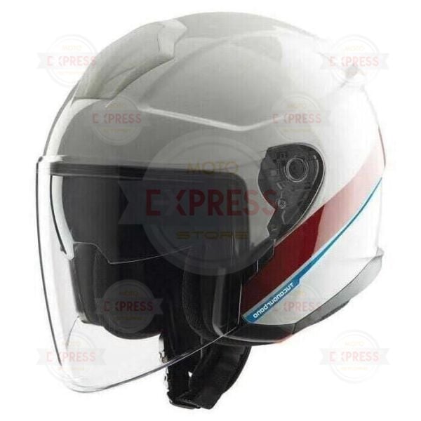 Tucano Urbano El Max Yarım Kask Parlak Beyaz Grafik XS