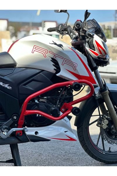 Tvs Apache RTR200 2019-2025 Motor Koruma Demiri Kırmızı