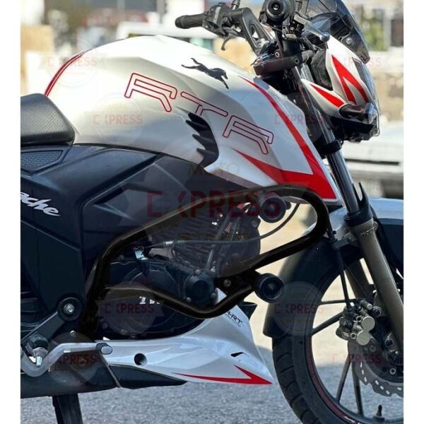 Tvs Apache RTR200 2019-2025 Motor Koruma Demiri Siyah