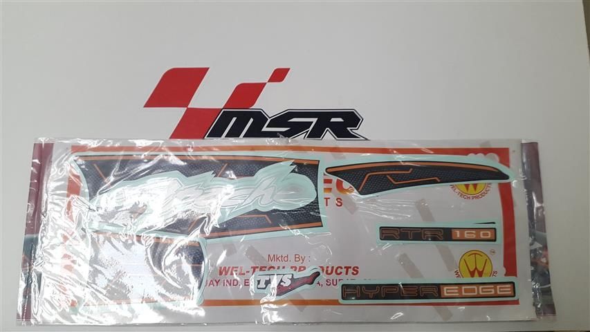 Moto Express TVS APACHE 180 HYP STICKER TURUNCU