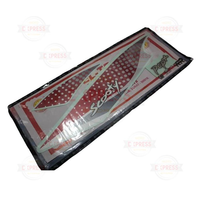 Tvs Scooty Pep 90 Cc Sticker Kırmızı