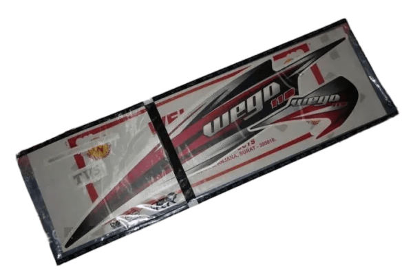 TVS WEGO NEW STICKER KIRMIZI