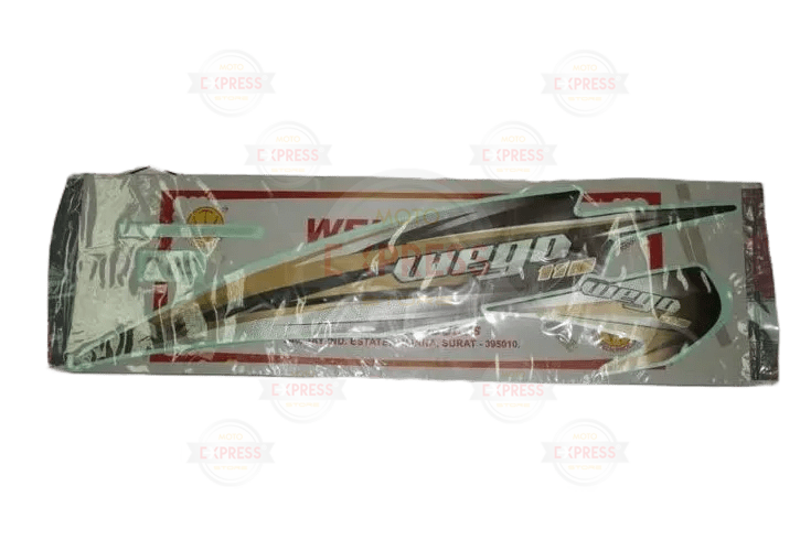 Tvs Wego New Sticker Gold