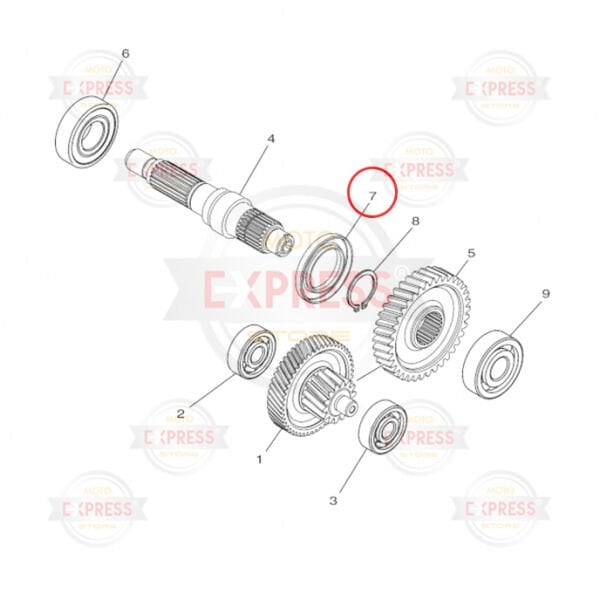 Yamaha Rayzr125 Şanzıman Teker Mili Keçesi A