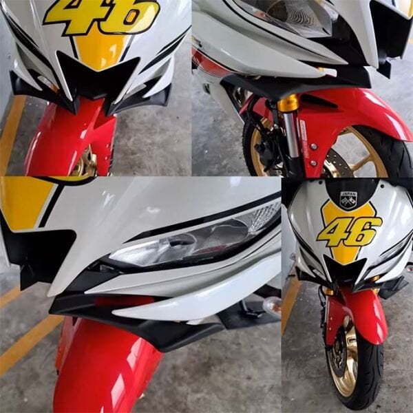 Yamaha YZF R25 R3 2019-2024 Ön Gaga Winglet Far Altı Grenajı Siyah
