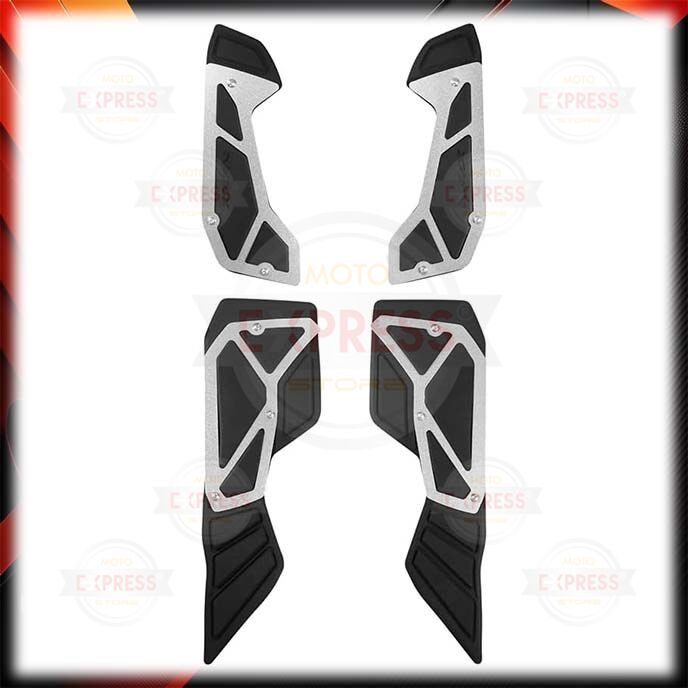 Yamaha Nmax125 Nmax155 2021-2024 Alüminyum Metal Alt Basamak Paspas Seti Gri A