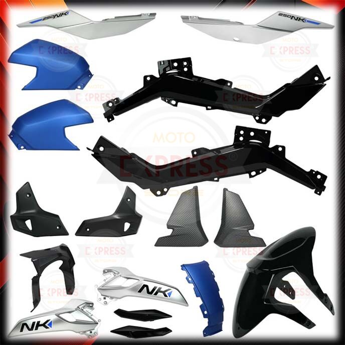 Cfmoto 250NK 2023-2026 Grenaj Kaporta Seti 17 Parça Gümüş Gri-Mavi Ys