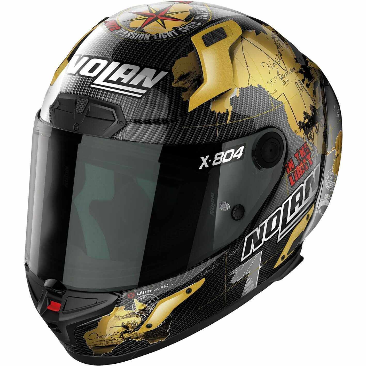 X-804 NOLAN RS CHECA GOLD KASK 025
