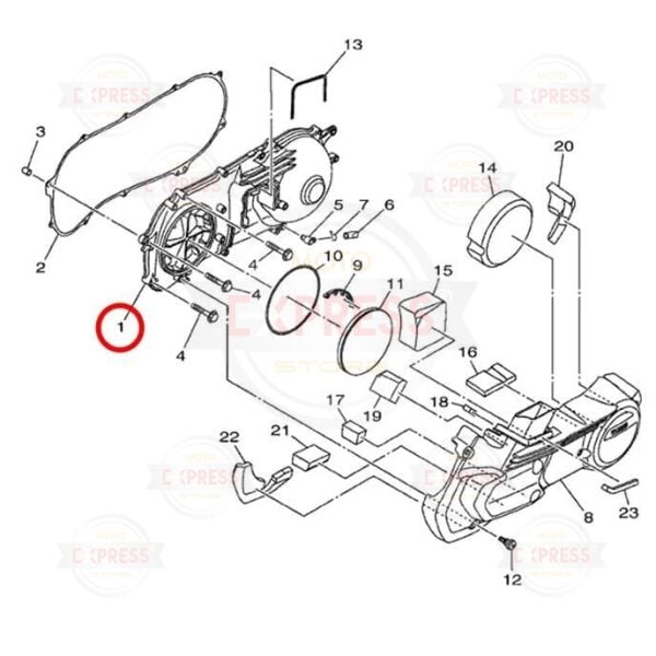 Yamaha Nmax125 Nmax155 2021-2025 Debriyaj Varyatör Kapağı Karteri A