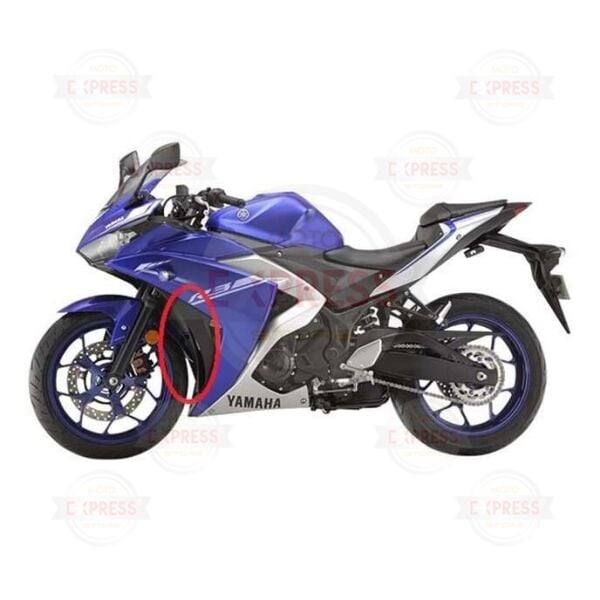 Yamaha Yzf R25 2014-2018 Sol Ön Çamurluk Arkası Paneli Grenajı Parlak Siyah P1 A