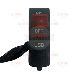 Moto Express FAR AÇMA DÜĞMESİ USB IŞIKLI BEYAZ