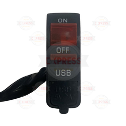 Moto Express FAR AÇMA DÜĞMESİ USB IŞIKLI SARI