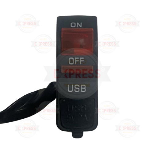 Moto Express FAR AÇMA DÜĞMESİ USB IŞIKLI SARI