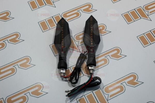 Moto Express SİNYAL LED ÇİFT TARAFLI KAYARLI SARI IŞIK TK