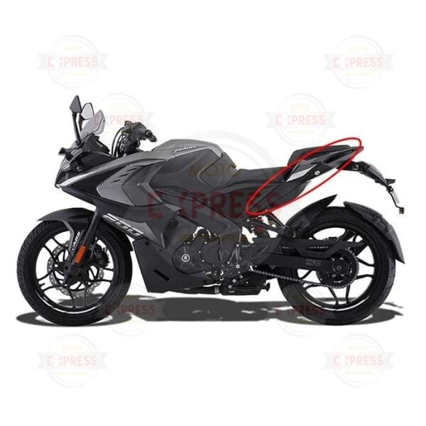 Bajaj Pulsar RS200 2021-2025 Sol Arka Sele Altı Kuyruk Grenajı Siyah-Gri A
