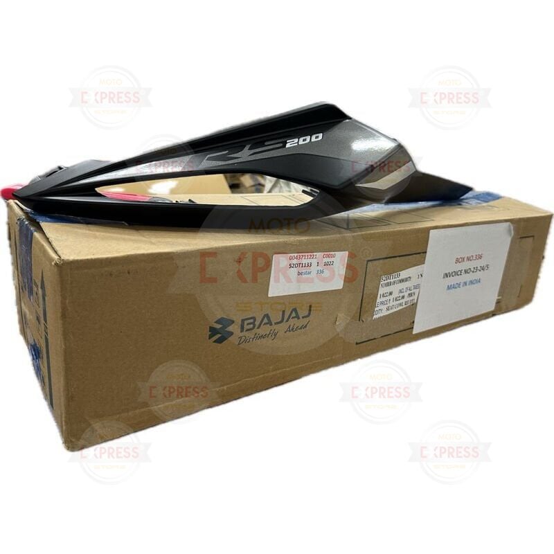 Bajaj Pulsar Rs200 2021-2025 Sağ Arka Sele Altı Kuyruk Grenajı Siyah-Gri A