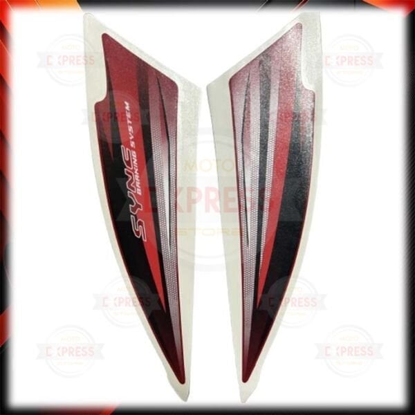 Tvs Wego 110 Çamurluk Etiketi Sticker Kırmızı