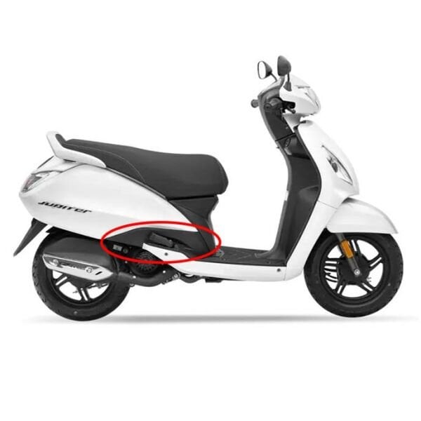 Tvs Jupiter110 2016-2025 Sağ Sele Altı Basamak Üstü Bağlantı Grenajı Paneli Siyah A