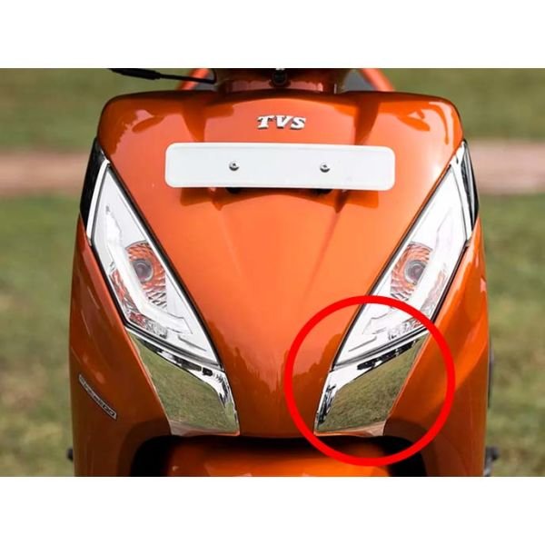Tvs Jupiter 125 Sol Ön Sinyal Altı Nikelajı Krom Dekoratif Kapak A