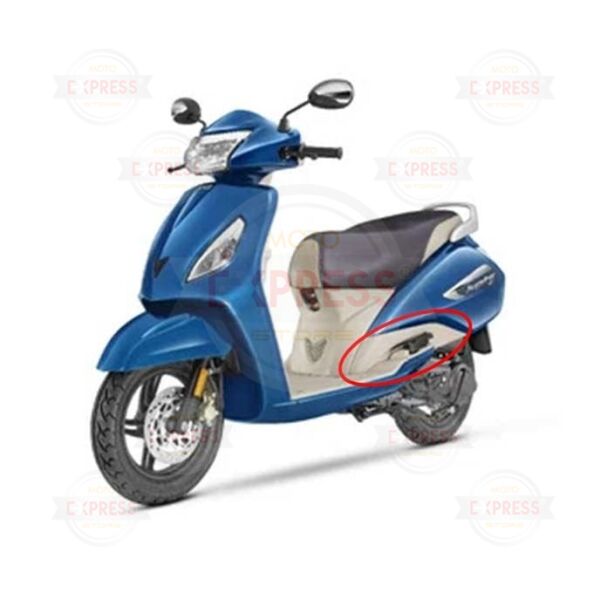 Tvs Jupiter110 2016-2020 Krem-Bej Sol Arka Sele Altı Basamak Plastiği Panzolotu Tabanı A