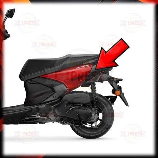 Yamaha RayZR125 Sol Arka Sele Altı Kuyruk Grenajı Kanadı Mat Siyah A