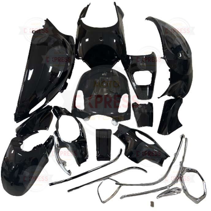 Rks Kuba Azure 50 Komple Grenaj Kaporta Seti Parlak Siyah 21 Parça Om