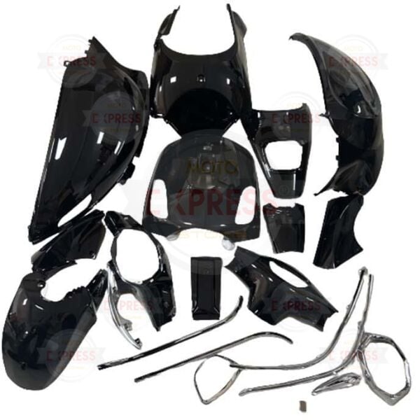 Rks Kuba Azure 50 Komple Grenaj Kaporta Seti Parlak Siyah 21 Parça Om