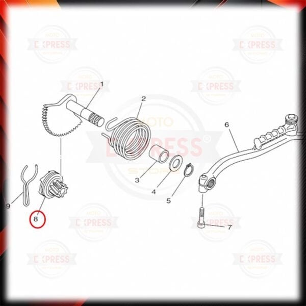 Yamaha RayZR125 Marş Bendiks Dişlisi A